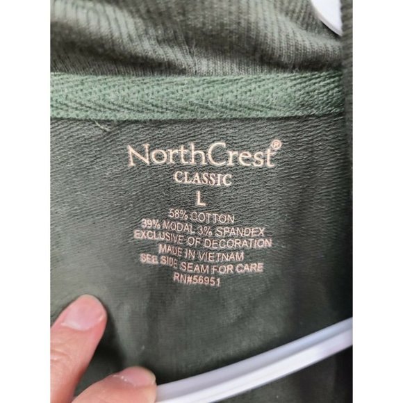 NORTH Crest Womens Army Green Sweater Size L - Picture 6 of 6
